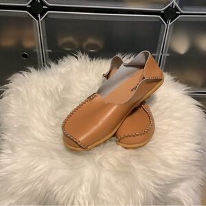Ldies leather flats